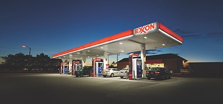 Exxon gas station