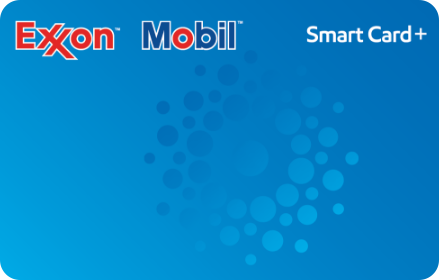 Blue Exxon Mobil Smart Card+ gas savings card