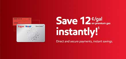 Save twelve cents per gallon on premium gas instantly. Direct and secure payments, instant savings.