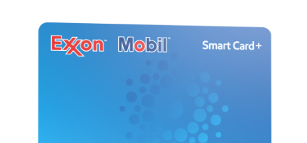 Blue Exxon Mobil Smart Card+ gas rewards card