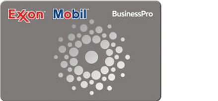 Grey ExxonMobil BusinessPro Card for business gas rewards