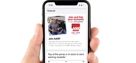 Sign up and earn points when you link your AARP membership in the app