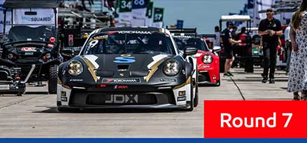 Black Porsche Carrera at the Michelin Raceway Road Atlanta