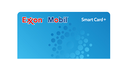 Blue Exxon Mobil Smart Card+ gas savings card