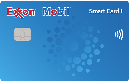 Blue Exxon Mobil Smart Card+ gas savings card
