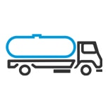 Diesel fuel truck icon